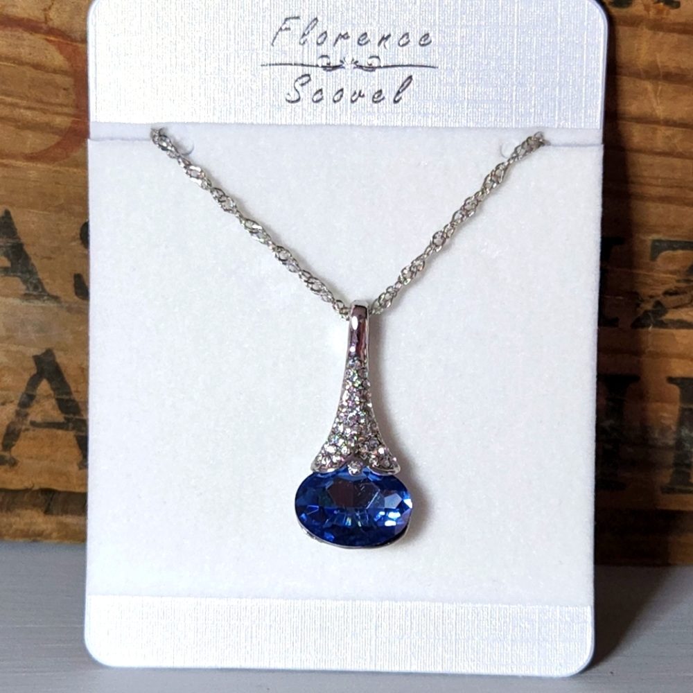 Crystal Water drop Pendant Necklaces